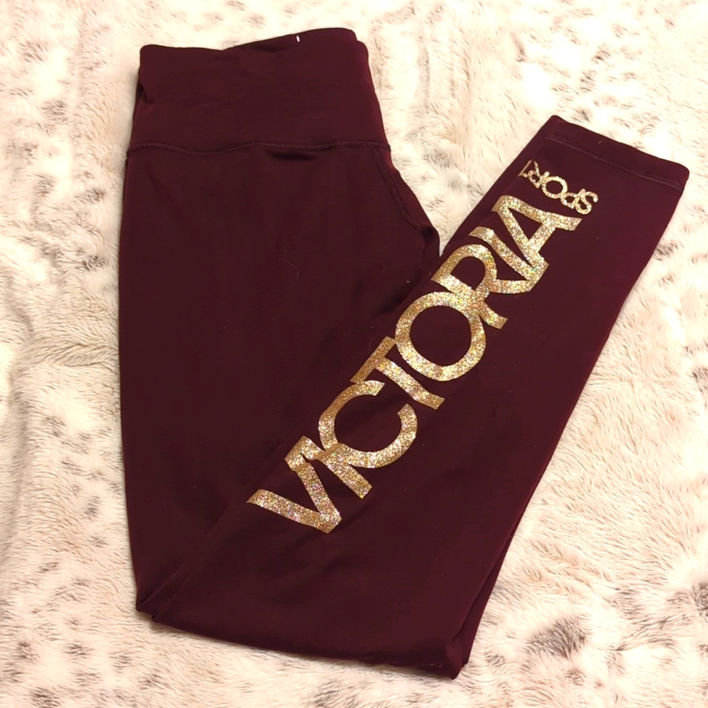 Victoria's Secret Gold Sparkle Legging